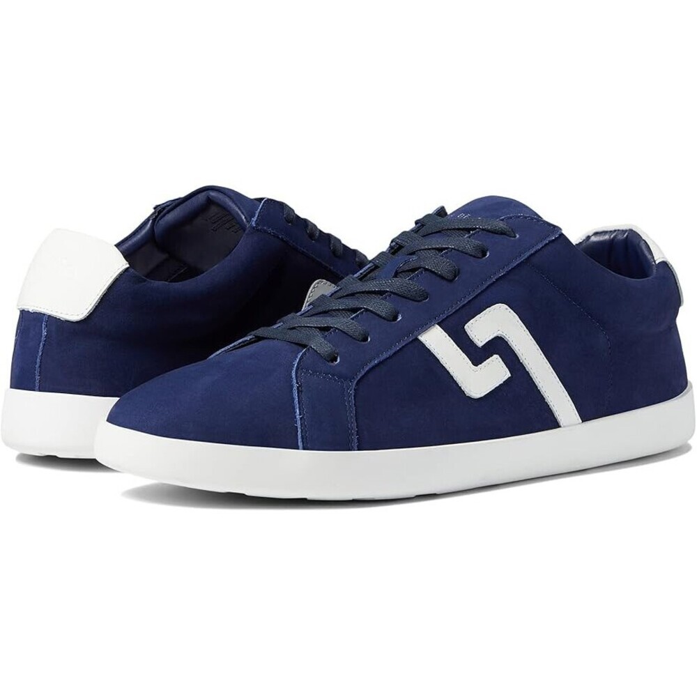 Rollie Prime Sneakers Men's US 8 Navy Leather Round Toe Casual Shoes JOBB1745